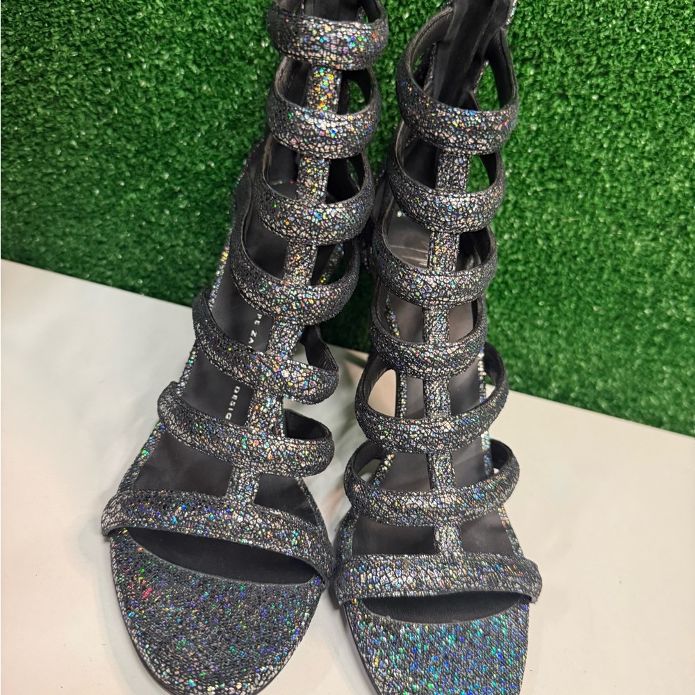 Giuseppe Zanotti Sparkle Strappy Heels Size 39.5